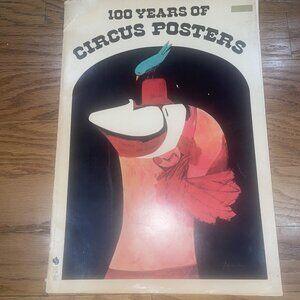 100 Years Of Circus Posters By Avon Books 1974 Hardcover First Printing